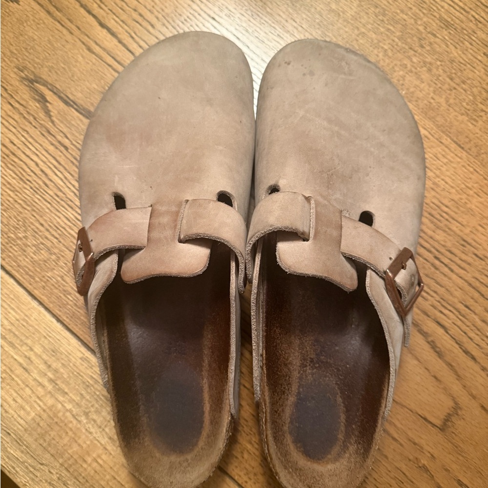 Size 42 Birkenstock Boston Oiled Tan Leather